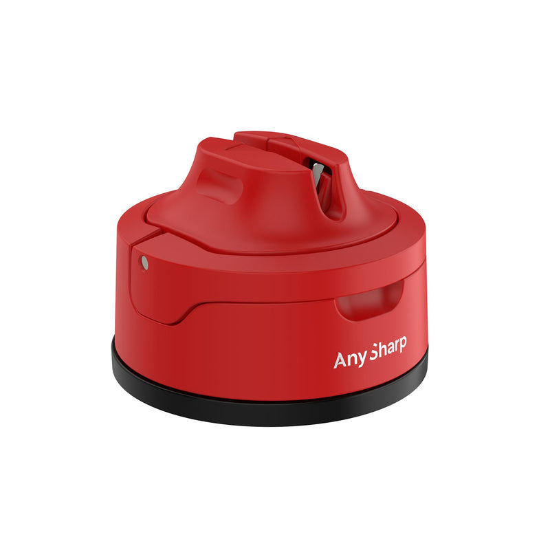 AnySharp Safer Hands-Free Knife Sharpener, Evo, Red